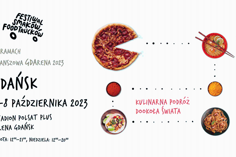 Wydarzenie: XXIV Festiwal Smaków Food Trucków w Gdańsku, Kiedy? 2023-10-07 12:00, Gdzie? Pokoleń Lechii Gdańsk 1