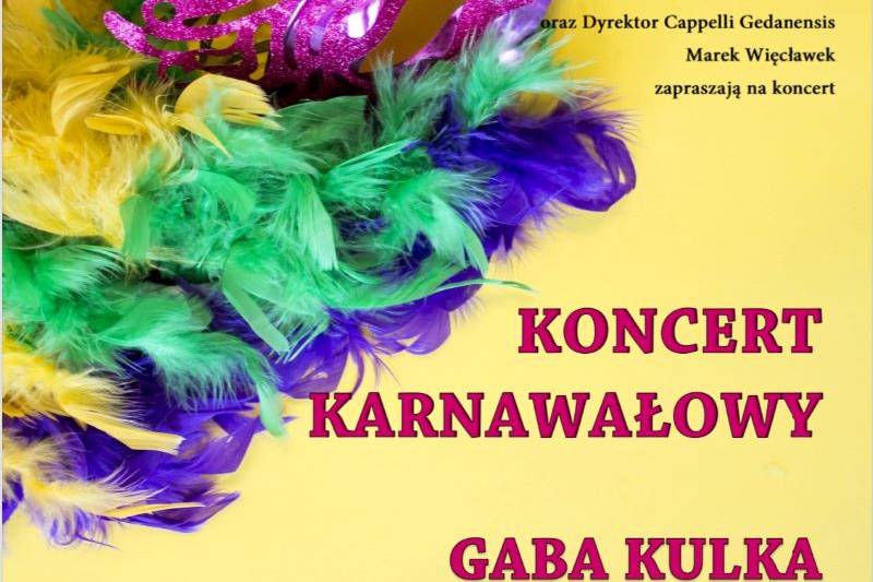 Wydarzenie: Koncert karnawałowy - Gaba Kulka, Kiedy? 2024-01-28 18:00, Gdzie? Menonitów 2a