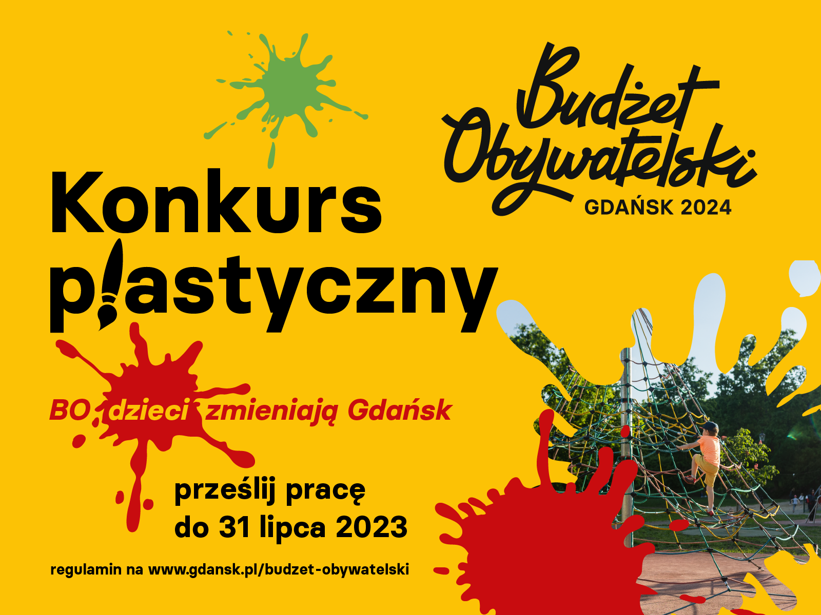 Wydarzenie: Konkurs BO dzieci zmieniają Gdańsk, Kiedy? 2023-07-31 00:00, Gdzie? Online