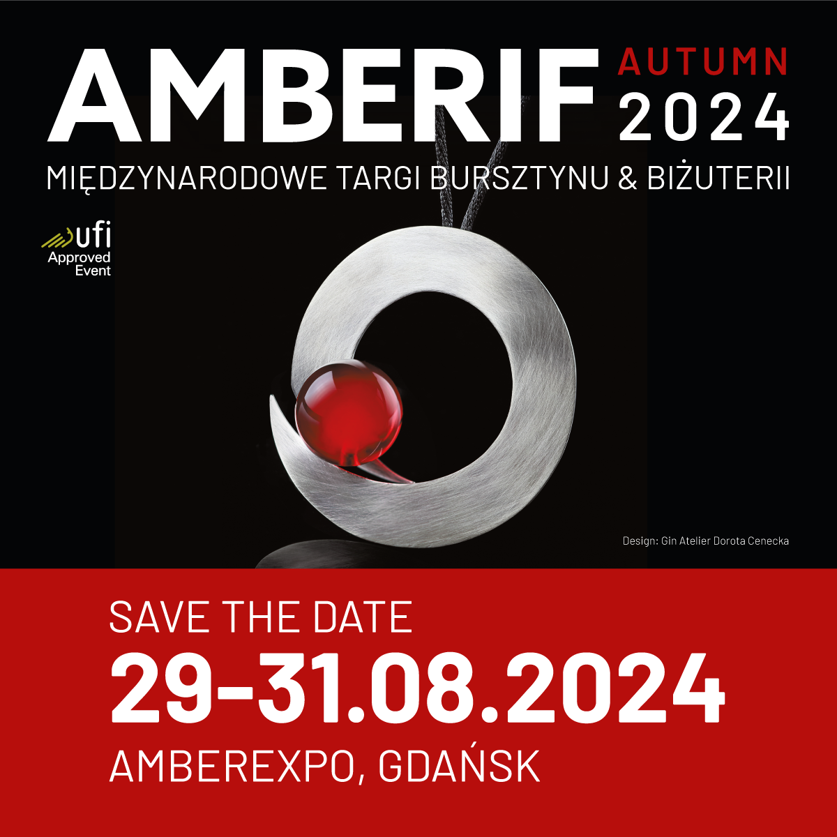 Wydarzenie: Międzynarodowe Targi Bursztynu i Biżuterii AMBERIF, Kiedy? 2024-08-29 10:00, Gdzie? Żaglowa 11