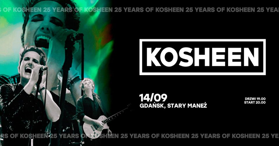 Wydarzenie: 25 years of Kosheen - koncert, Kiedy? 2024-09-14 20:00, Gdzie? Słowackiego 23