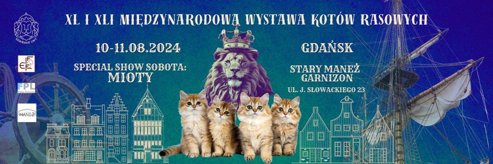 Wydarzenie: Summer Cat Show - wystawa kotów rasowych, Kiedy? 2024-08-10 10:00, Gdzie? Słowackiego 23