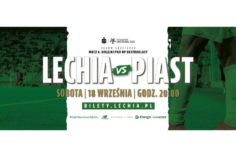 Wydarzenie: Mecz Lechia Gdańsk - Piast Gliwice, Kiedy? 2021-09-18 20:00, Gdzie? Pokoleń Lechii Gdańsk 1