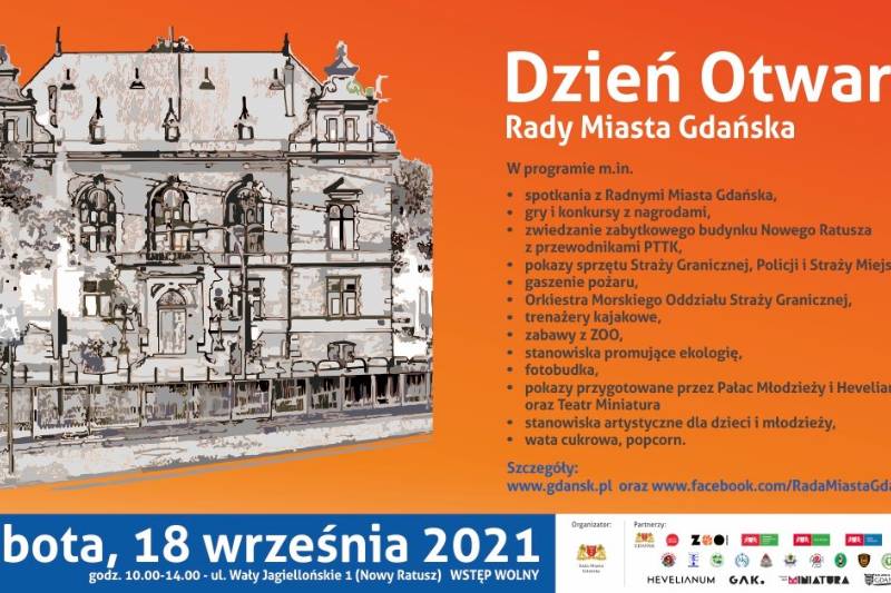 Wydarzenie: Dzień Otwarty Rady Miasta Gdańska, Kiedy? 2021-09-18 10:00, Gdzie? Wały Jagiellońskie 1
