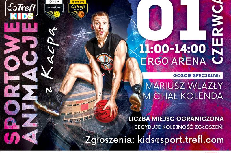 Wydarzenie: Trefl Kids - sportowy Dzień Dziecka w Ergo Arenie, Kiedy? 2022-06-01 11:00, Gdzie? Plac Dwóch Miast 1