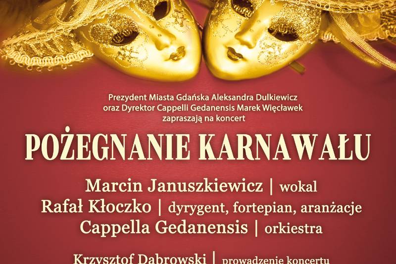 Wydarzenie: Koncert Karnawałowy Cappelli Gedanensis, Kiedy? 2023-02-21 18:00, Gdzie? Menonitów 2A