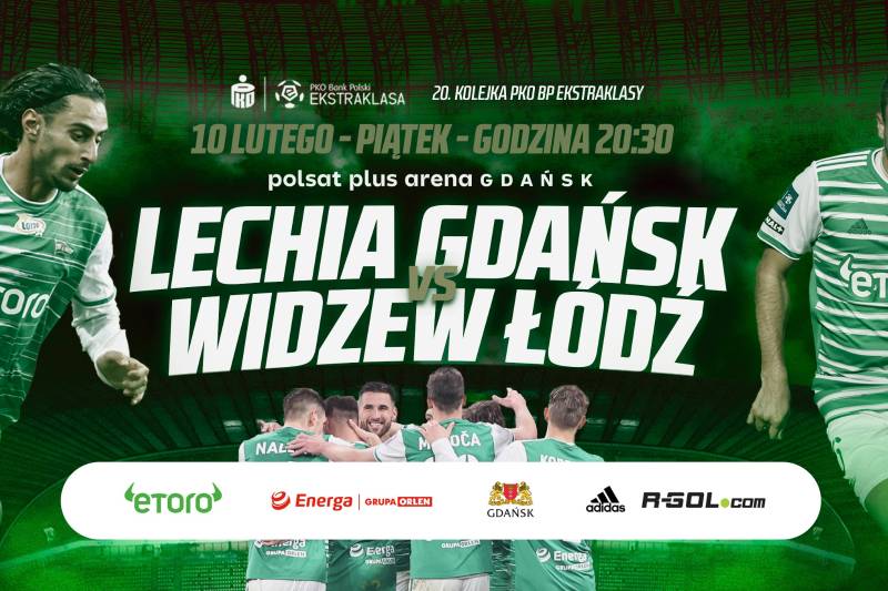Wydarzenie: Mecz Lechia Gdańsk - Widzew Łódź, Kiedy? 2023-02-10 20:30, Gdzie? Pokoleń Lechii Gdańsk 1