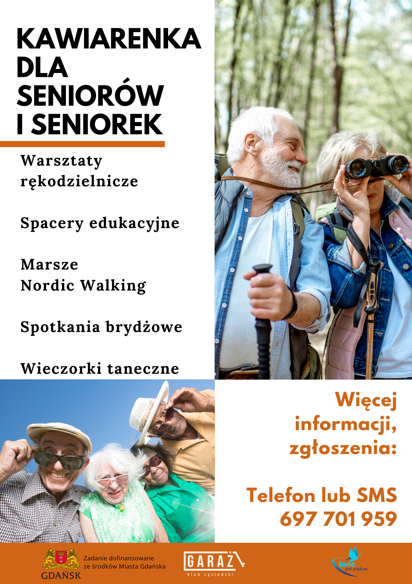 Wydarzenie: Kawiarenka dla Seniorów i Seniorek, Kiedy? 2024-07-27 18:00, Gdzie? Kielnieńska 128