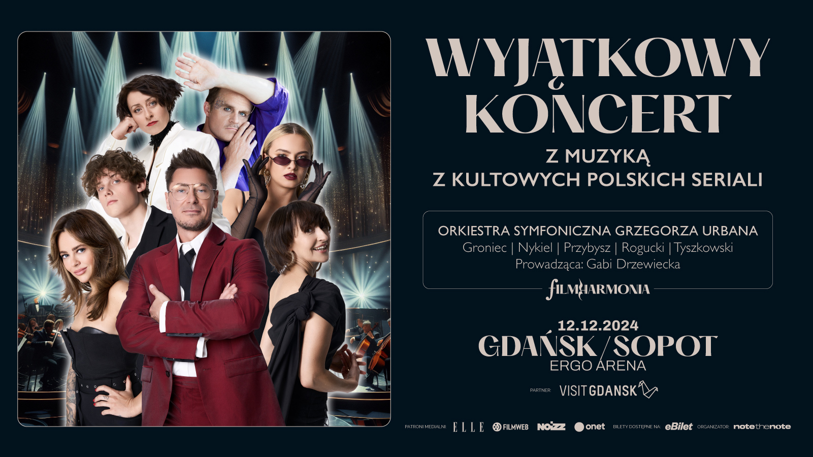 Wydarzenie: FILMHARMONIA - Mistrzowie Polskiej Muzyki Filmowej | Gdańsk, Kiedy? 2024-12-12 18:00, Gdzie? Plac Dwóch Miast 1