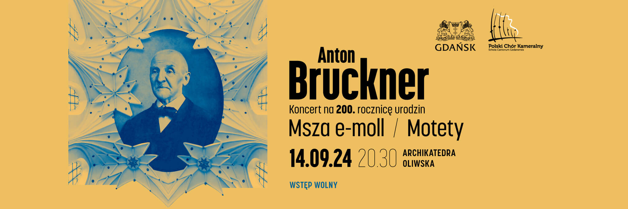 Wydarzenie: Bruckner. Koncert na 200. rocznicę urodzin, Kiedy? 2024-09-14 20:30, Gdzie? Biskupa E. Nowickiego 3