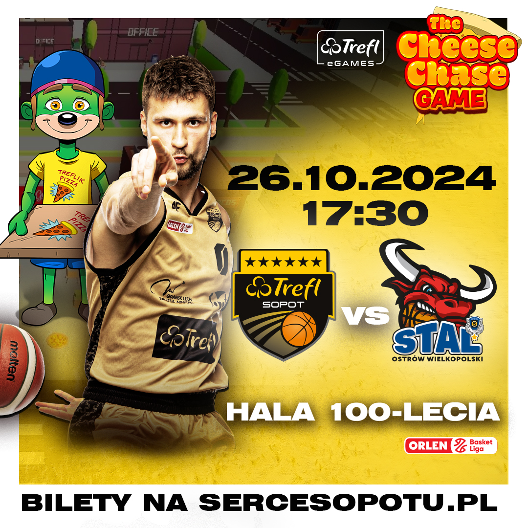 Wydarzenie: Trefl Sopot vs Tasomix Rosiek Stal Ostrów Wielkopolski, Kiedy? 2024-10-26 17:30, Gdzie? Goyki 7, Sopot