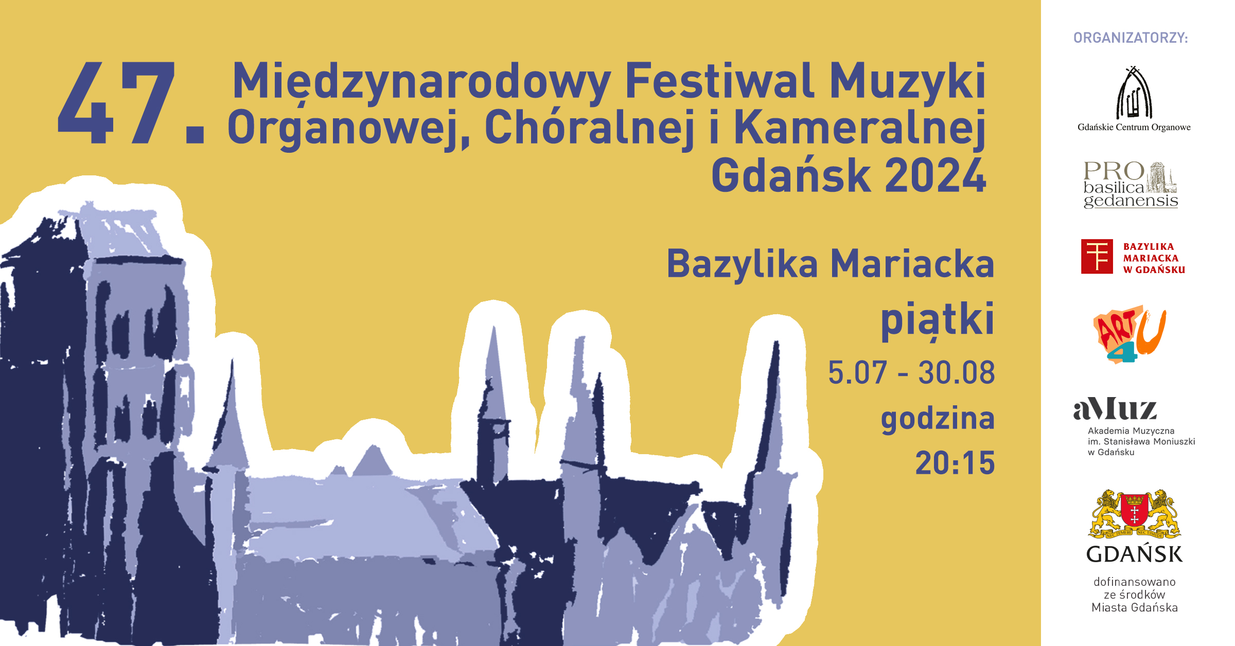 partner: 47. Międzynarodowy Festiwal Muzyki Organowej,  Chóralnej i Kameralnej Gdańsk 2024